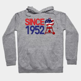 Grill Giants Since1952 USA Front Print Hoodie